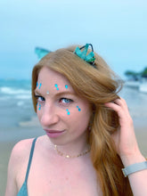 Load image into Gallery viewer, Green Aura Crystal Kitty Ear Headband
