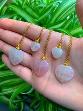 Load image into Gallery viewer, Double Cupid Rose Quartz Necklace
