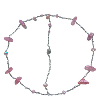 Load image into Gallery viewer, Flower Power - Pink Aura Quartz Head Chain
