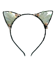 Load image into Gallery viewer, Angel Aura Crystal Kitty Ear Headband
