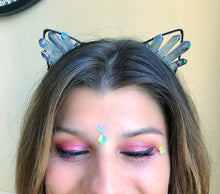 Load image into Gallery viewer, Cosmic Crystal Kitty Ear Headband
