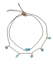 Load image into Gallery viewer, 14K Aquamarine Dream Layered Necklace
