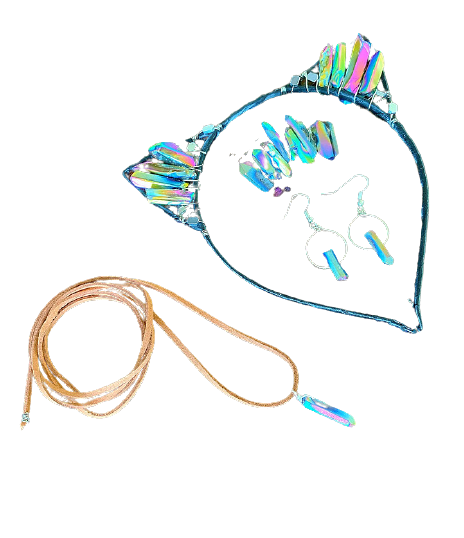 Celestial Princess Rainbow Crystal Jewelry Gift Set