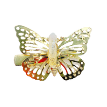 Load image into Gallery viewer, Crystal Butterfly Hair Clip
