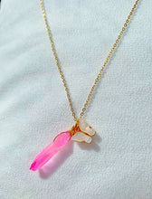 Load image into Gallery viewer, 14K Butterfly Aura Quartz Necklace
